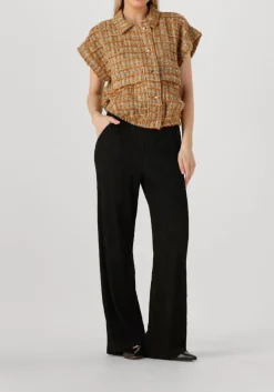 AAIKO e wijde broek ramona structure pes 564 zwart Sale