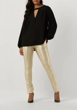 ACCESS e blouses blouse with front v opening zwart Online