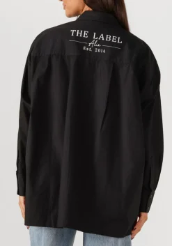 ALIX THE LABEL e blouses ladies woven oversized poplin blouse zwart Clearance