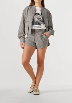 ALIX THE LABEL e korte broek ladies woven boucle shorts zwart Online