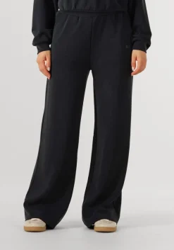 ALIX THE LABEL e wijde broek ladies knitted flowy wide leg pants zwart