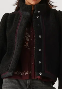 ANTIK BATIK e teddy jas sally jacket zwart New