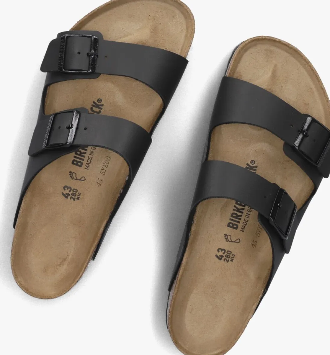 BIRKENSTOCK e slippers arizona heren zwart Sale