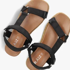 BLASZ e platte sandalen cls14351 zwart Discount