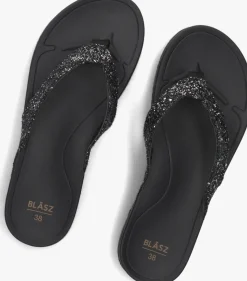 BLASZ e teenslippers bella 2402 zwart Outlet