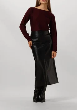 BRUUNS BAZAAR e maxirok croco tuanella skirt zwart Clearance