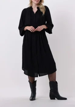 BRUUNS BAZAAR e midi jurk camilla basely dress zwart Discount