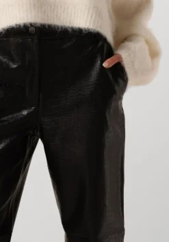 BRUUNS BAZAAR e pantalon croco dagga pants zwart Clearance