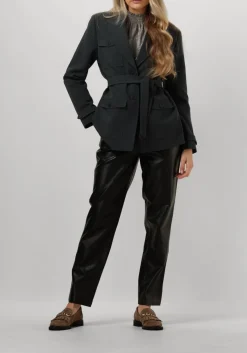 BRUUNS BAZAAR e pantalon croco dagga pants zwart Clearance