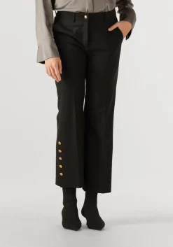 CAMBIO e flared broek france statement slit zwart Outlet