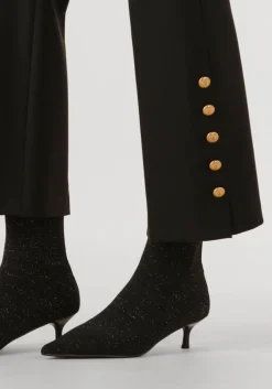 CAMBIO e flared broek france statement slit zwart Outlet