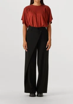 CAMBIO e wijde broek anais wrap front zwart Clearance