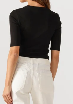 CLOSED e top crewneck shortsleeve zwart Discount