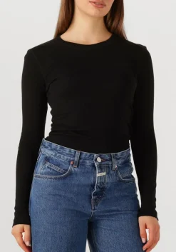 CLOSED e top crewneck long sleeve zwart Hot