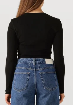 CLOSED e top crewneck long sleeve zwart Hot