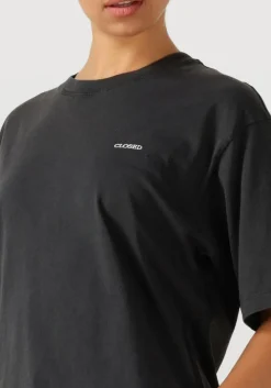 CLOSED e t-shirt relaxed t-shirt zwart Clearance