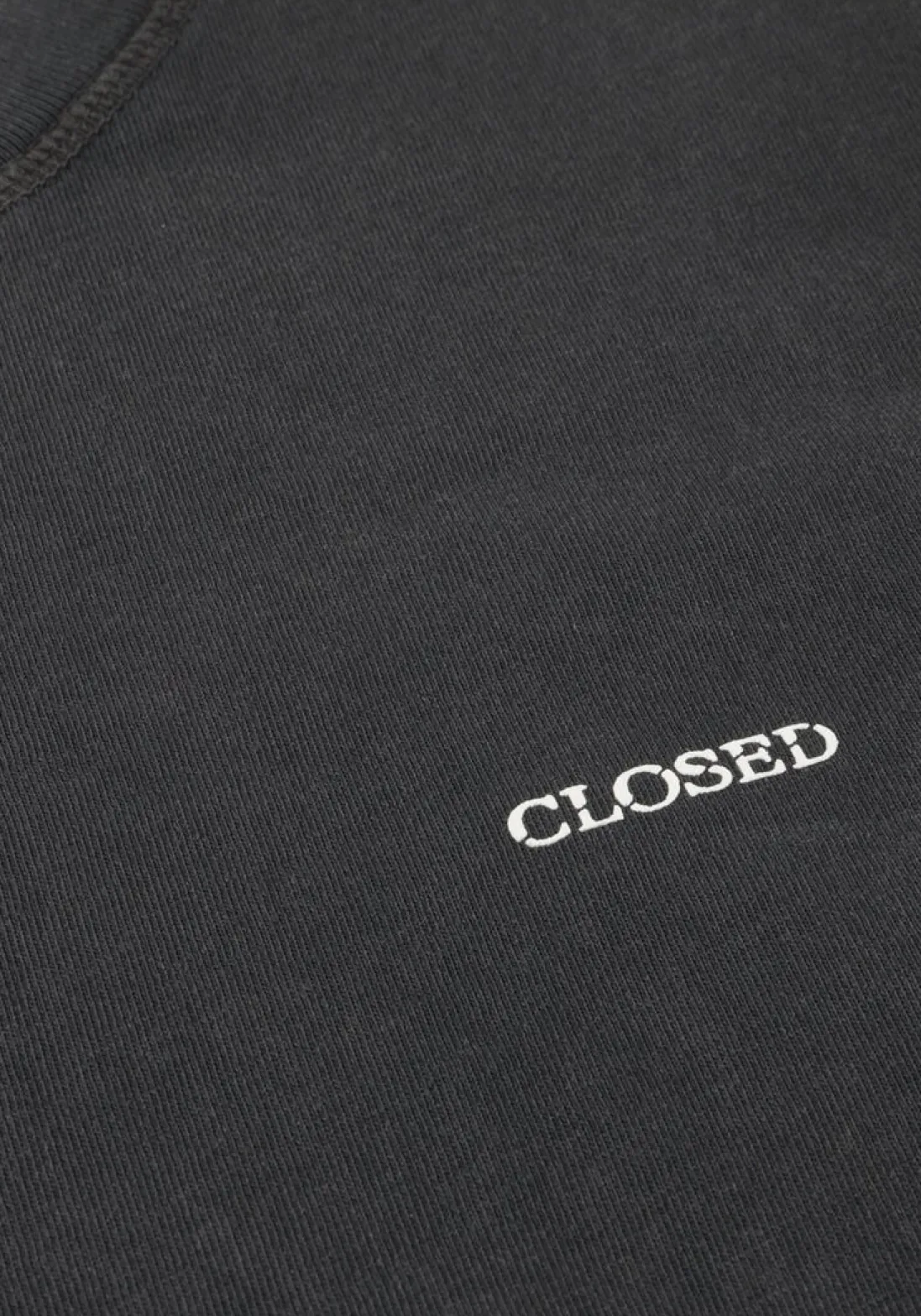 CLOSED e t-shirt relaxed t-shirt zwart Clearance