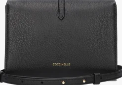 COCCINELLE e schoudertas dorian zwart Outlet