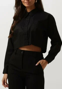 CO'COUTURE e blouses cotton crisp cropped shirt zwart Online