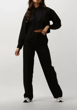 CO'COUTURE e blouses cotton crisp cropped shirt zwart Online