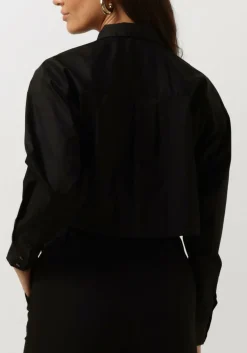 CO'COUTURE e blouses cotton crisp cropped shirt zwart Online