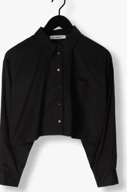 CO'COUTURE e blouses cotton crisp cropped shirt zwart Online