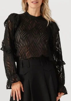 CO'COUTURE e blouses rochelle frill blouse zwart Hot