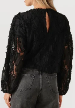 CO'COUTURE e blouses shania fluffy blouse zwart Discount