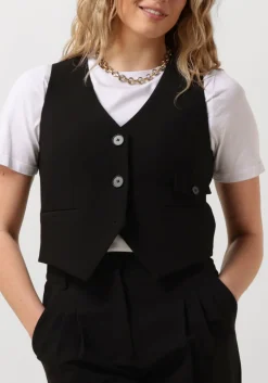 CO'COUTURE e gilet vola tailor vest zwart