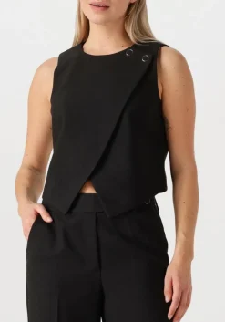 CO'COUTURE e gilet volacc wrap vest zwart Outlet