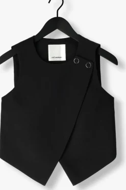 CO'COUTURE e gilet volacc wrap vest zwart Outlet