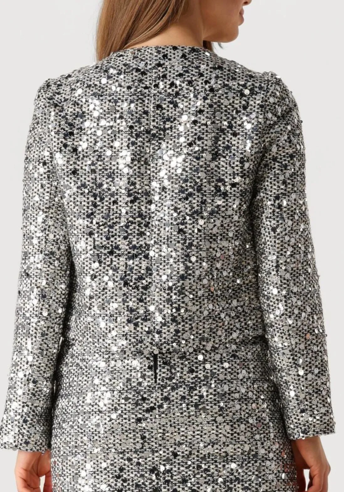 CO'COUTURE e jack boucle cc sequin cocktail jacket zwart Discount