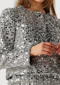 CO'COUTURE e jack boucle cc sequin cocktail jacket zwart Discount
