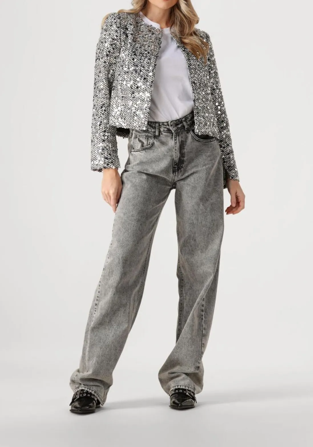 CO'COUTURE e jack boucle cc sequin cocktail jacket zwart Discount