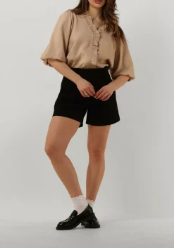 CO'COUTURE e korte broek vola cropped pleat short zwart