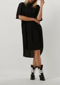 CO'COUTURE e midi jurk cullum volume ss dress zwart Discount