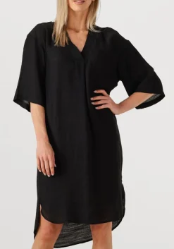 CO'COUTURE e midi jurk caryncc pleat tunic dress zwart