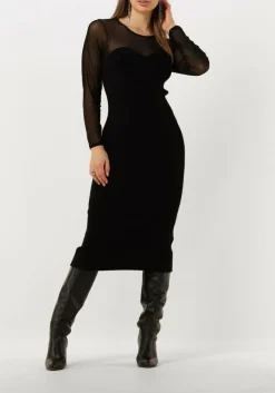 CO'COUTURE e midi jurk baducc mix corset dress zwart Hot