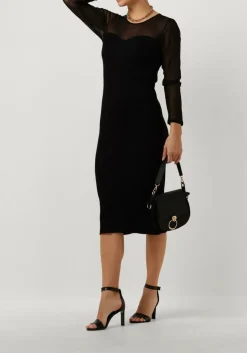 CO'COUTURE e midi jurk baducc mix corset dress zwart Hot