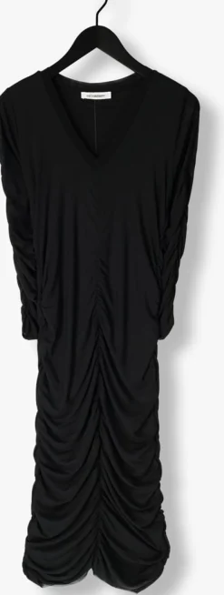 CO'COUTURE e midi jurk regan cc rust mesh dress zwart Discount