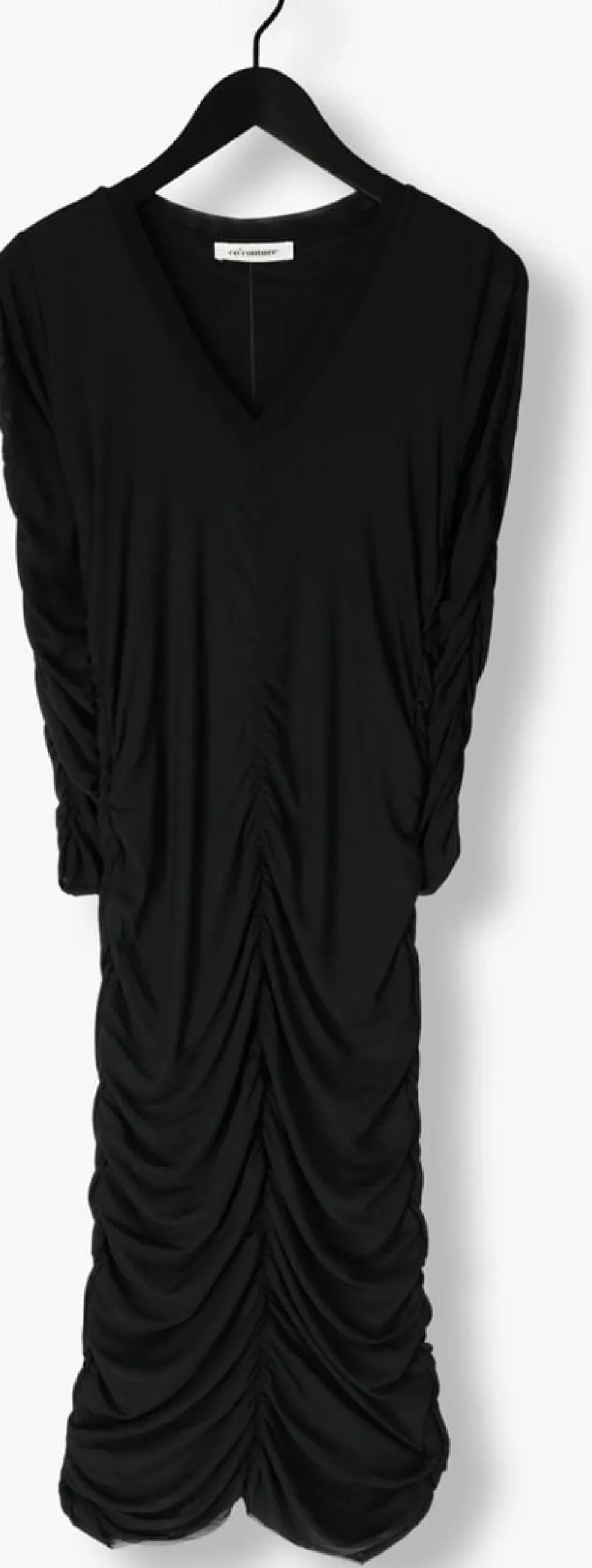 CO'COUTURE e midi jurk regan cc rust mesh dress zwart Discount