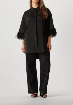 CO'COUTURE e mini jurk adna cc feather shirt zwart Outlet
