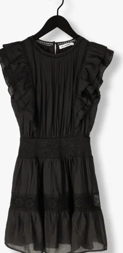 CO'COUTURE e mini jurk callumcc frill pintuck dress zwart Sale