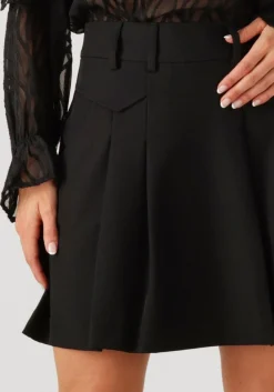 CO'COUTURE e minirok luna pocket pleat mini skirt zwart