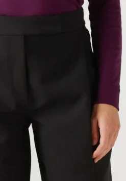 CO'COUTURE e pantalon vola carrot pleat long pant zwart