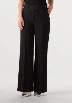 CO'COUTURE e pantalon new volacc wide long pant zwart