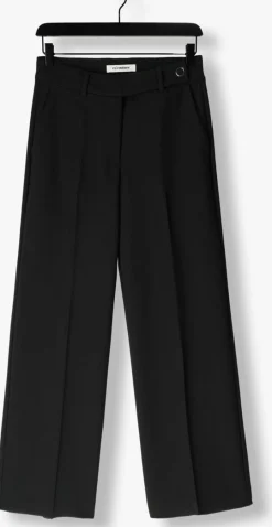 CO'COUTURE e pantalon new volacc wide long pant zwart
