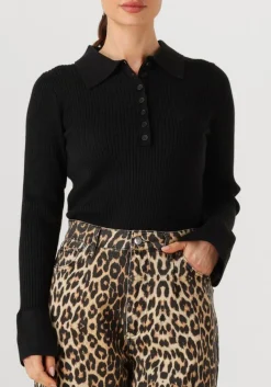 CO'COUTURE e trui bonny polo long sleeve zwart Discount