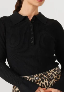 CO'COUTURE e trui bonny polo long sleeve zwart Discount