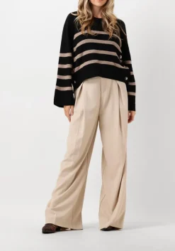 CO'COUTURE e truien/vesten maja button stripe zwart Best